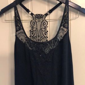 Soma lace detail racer back cami